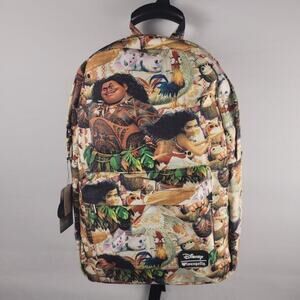EXTREMELY RARE Loungefly Disney MOANA AOP Full Size Backpack